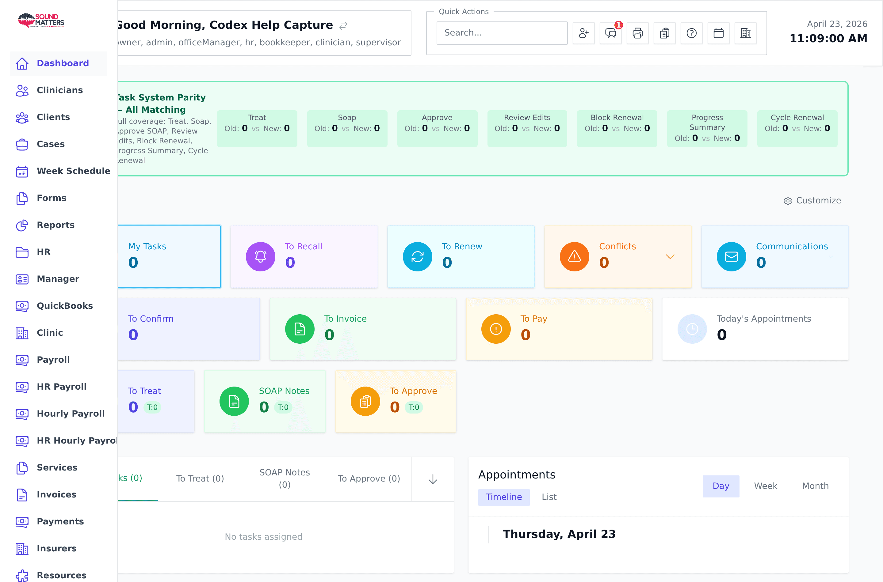 Screenshot for step 1: Use the left sidebar to move between modules. On desktop, hover over the collapsed sidebar to reveal labels; on mobile, open the menu from the top bar.