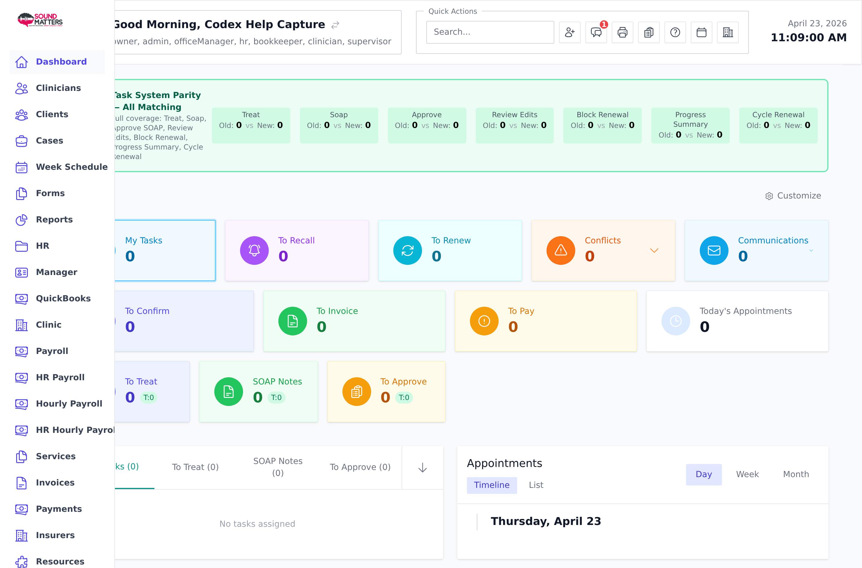 Screenshot for step 1: Use the left sidebar to move between modules. On desktop, hover over the collapsed sidebar to reveal labels; on mobile, open the menu from the top bar.