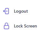Screenshot for step 4: Use Lock Screen before stepping away. It hides Simone without fully signing you out, but unsaved modal work should still be saved before you leave.